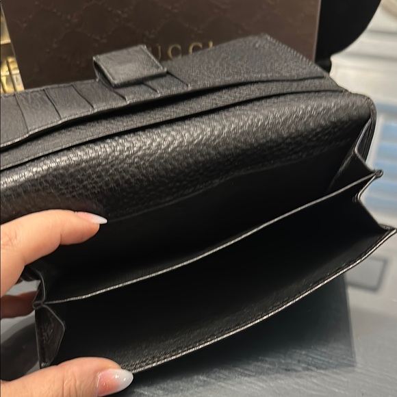 Gucci Brown Leather with Bamboo Turn Lock BiFold Wallet - Picture 11 of 13